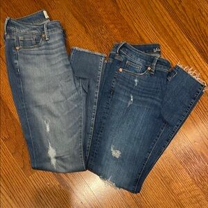 Women's Universal thread size 4 distressed Blue Jeans